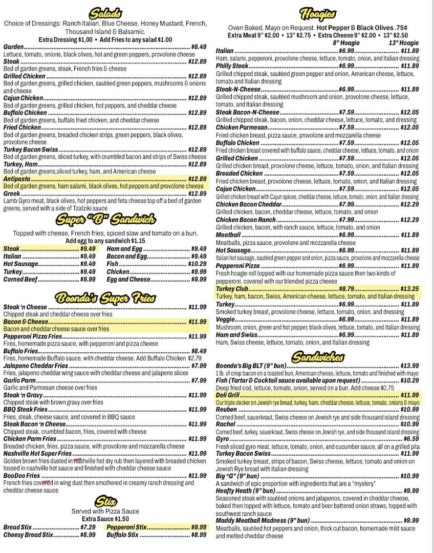 Boonda's Hometown Pizza